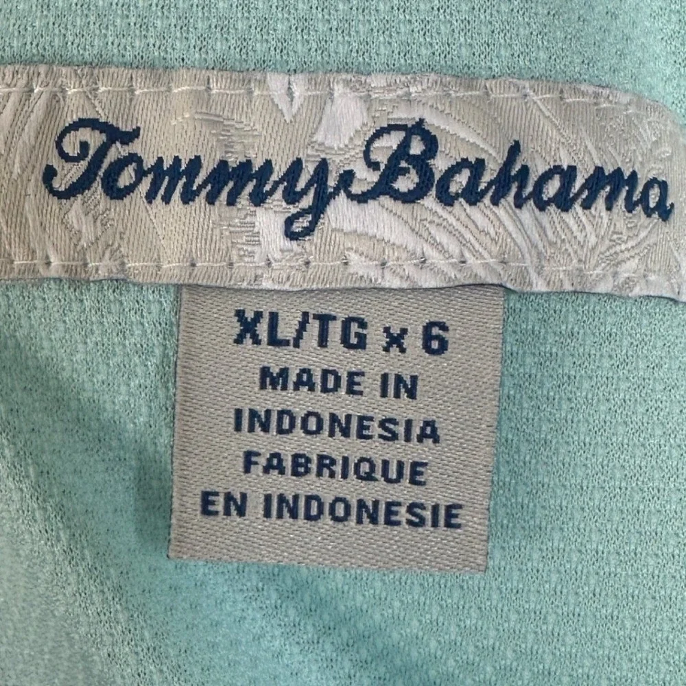 NEW Tommy Bahama Swim Trunks Mens XL Blue Lined Floral Rialto Coastal Collage 6
